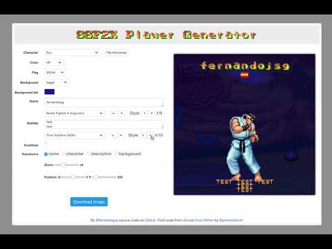 SSF2X Player Generator