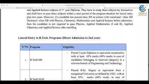 Step-by-Step Instructions to fill the application form at DSEU