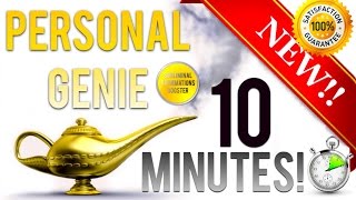 Get A Personal Genie In 10 Minutes Subliminal Affirmations Booster - It Works - Results Fast