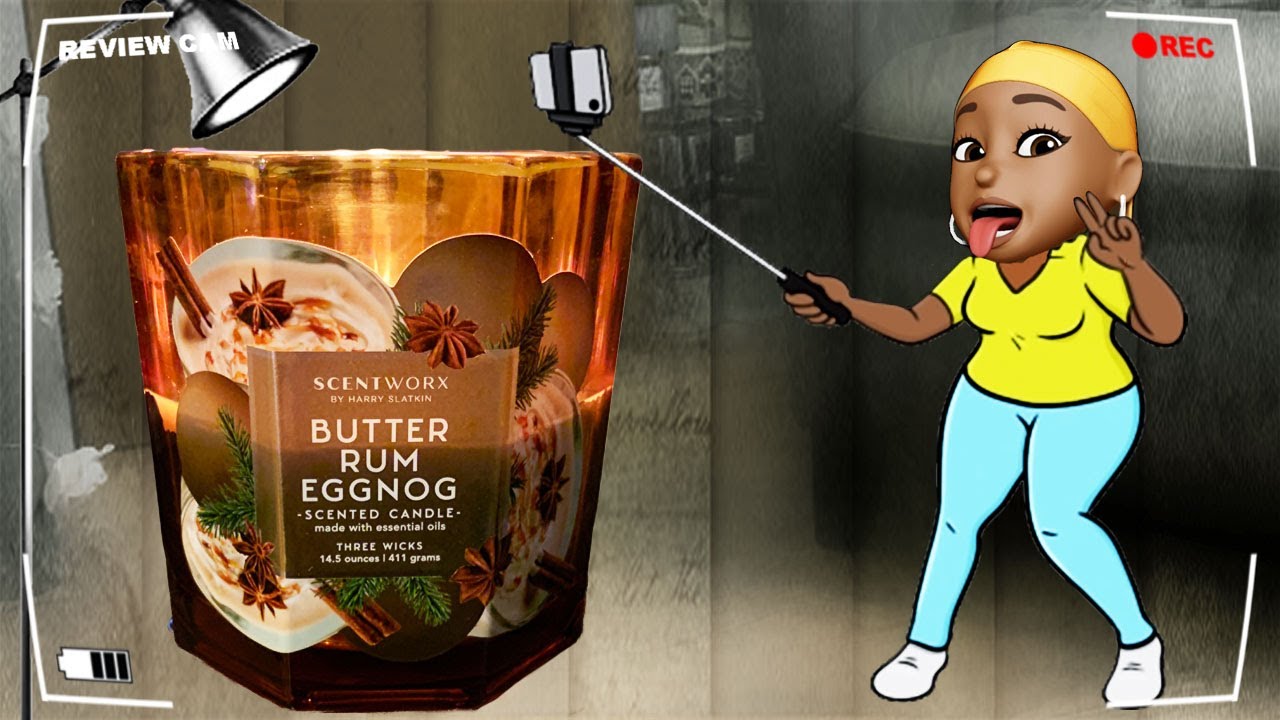 ScentWorx Candle Review Butter Rum Eggnog (2021 Holiday Scent) YouTube