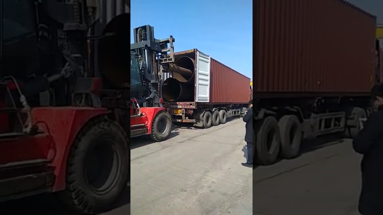 THE BIG DIAMETER SSAW PIPE LOADING CONTAINERS