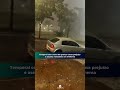 Temporal com chuva de granizo causa prejuízo e assusta moradores em Ivinhema