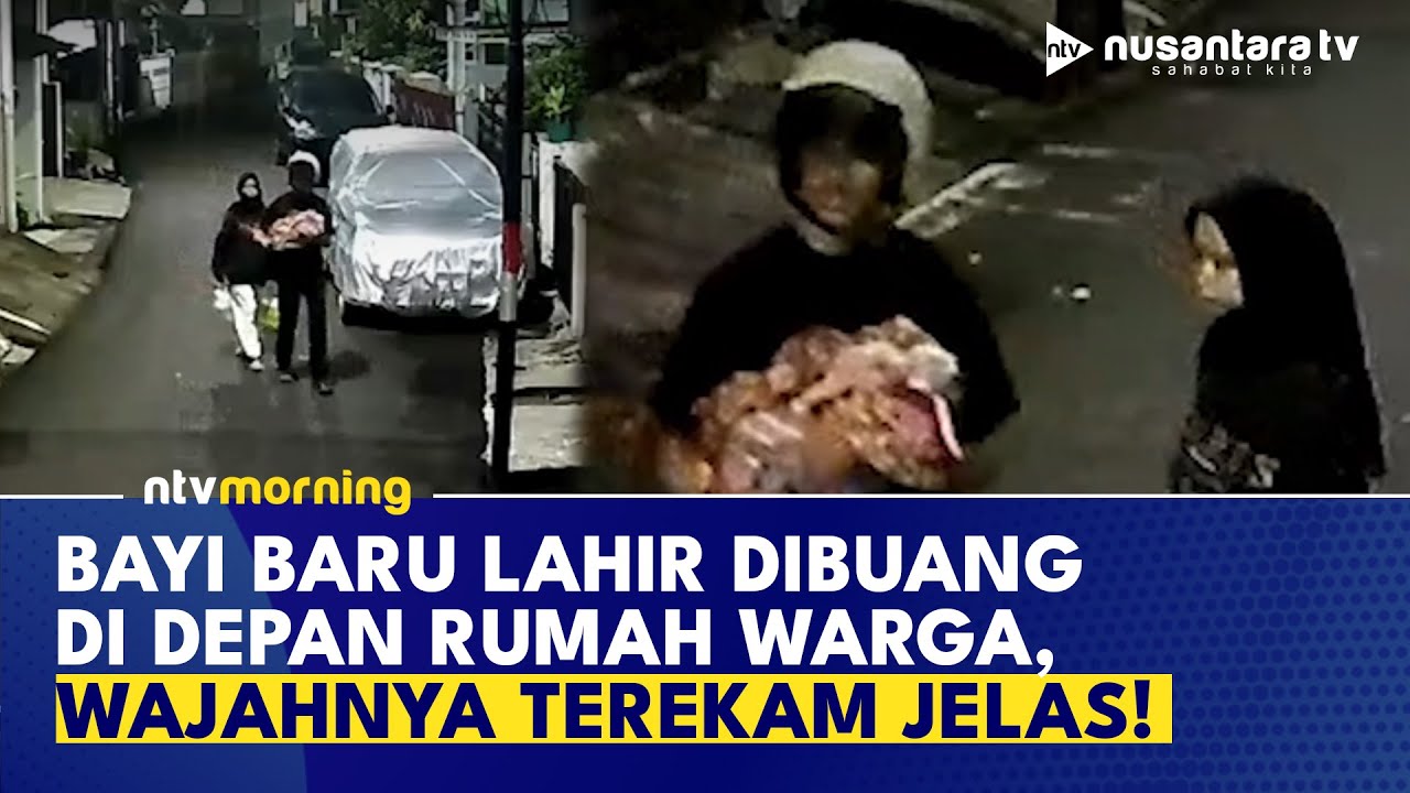 Geger! Bayi Ditinggal di Depan Rumah Warga Jatinegara Kaum, Rekaman CCTV Diamankan | NTV MORNING
