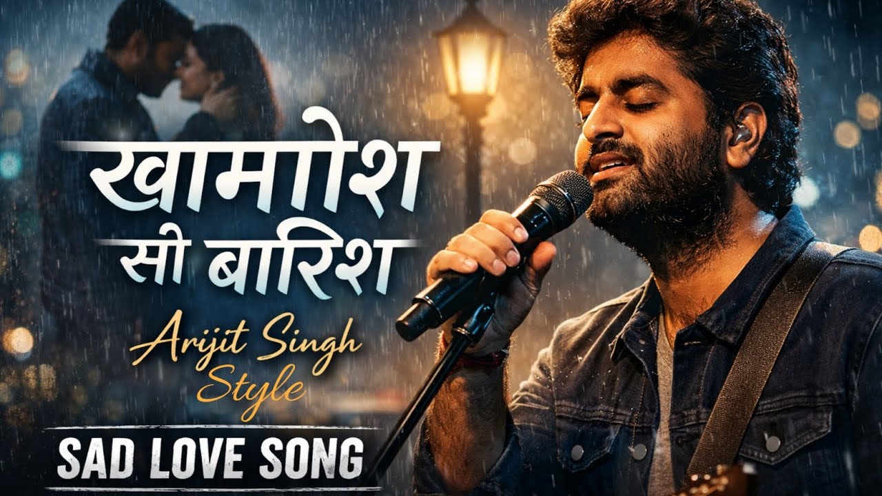 Khamosh Si Barish 🥺 Arijit Singh Style | New Sad Love Song 🎶