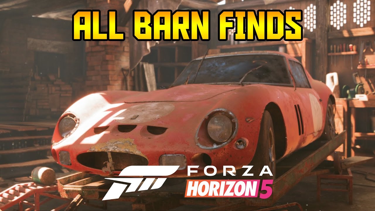 Forza Horizon - All 14 Barn Find Locations Guide