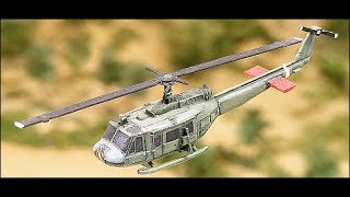 Unboxing And Assembled Uh-1D Huey Helicopter By Ghq Team Yankee