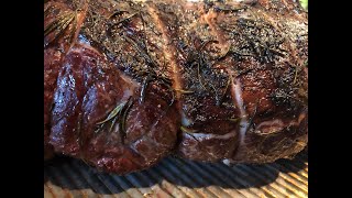 How to make Boneless Leg of Lamb, smoked, on Kamado Grill