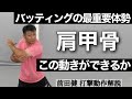 バッティングの肩甲骨～あなたはできるか効果的なスイング始動必須の動き【前田健 野球動作Q&A Live】