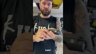 Osprey Global angled fore-grip with 1000 lumen, flashlight and green laser combo. Lifetime warranty