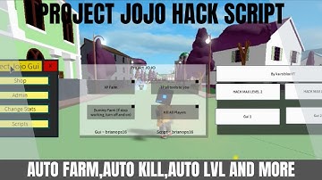 PROJECT JOJO HACK SCRIPT TRIPLE GUI | ROBLOX