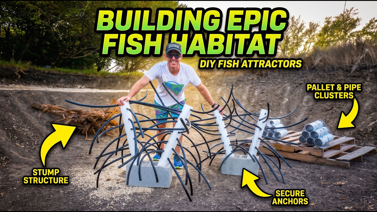 Thumbnail for I Turned Backyard TRASH into Bass Paradise! | Pond Build Part 5