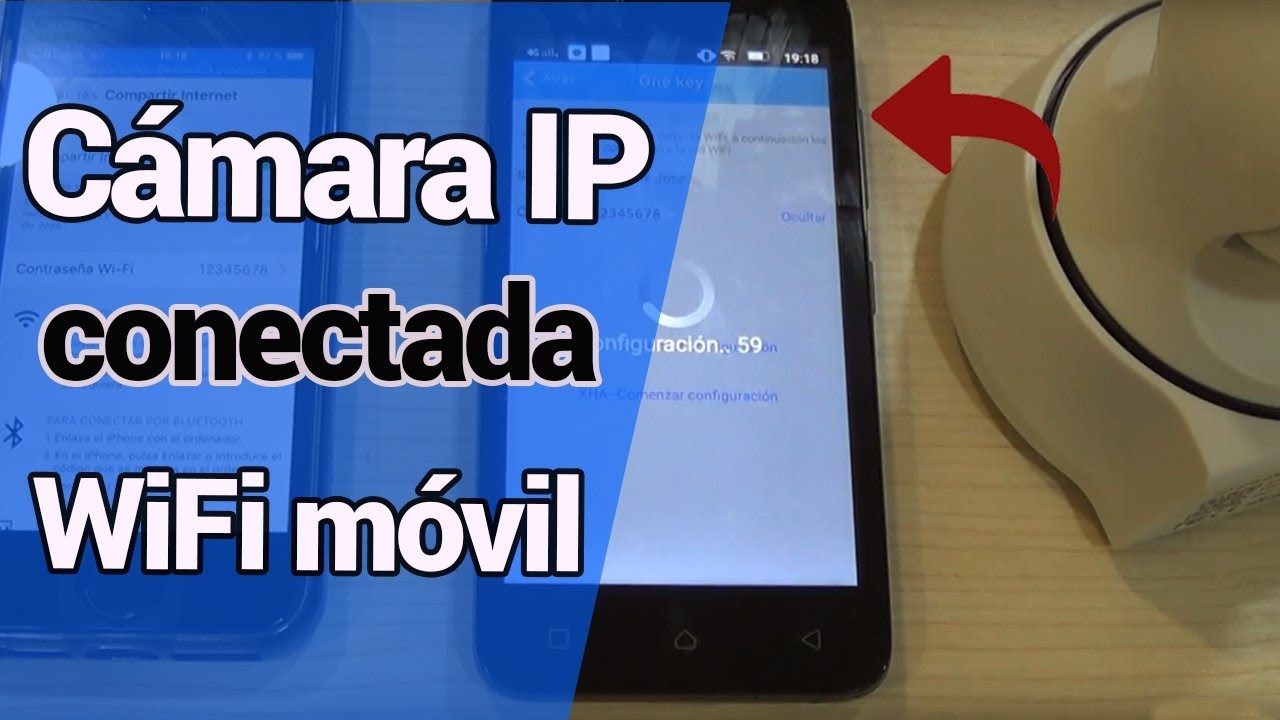 🔻Configuración cámara IP a partir WiFi teléfono móvil instalar cámara IP sin Internet - YouTube