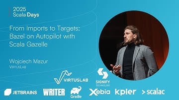 Wojciech Mazur: From Imports to Targets - Bazel on Autopilot with Scala Gazelle [Scala Days 2025]