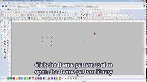 Richpeace Embroidery CAD Software Online Lessons Tip of the day-Theme pattern