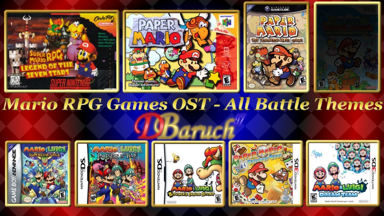 mario rpg games ost all battle themes youtube