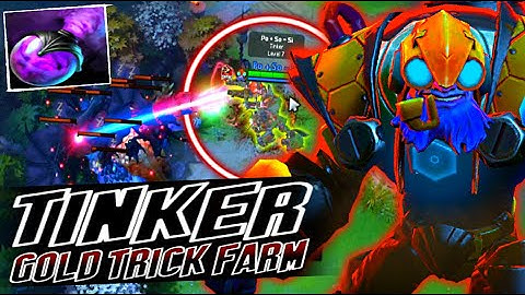 TWINKLE TINKER - EASIEST GOLD TRICK FARM | DOTA 2 7.30 UPDATE | TINKER GAMEPLAY