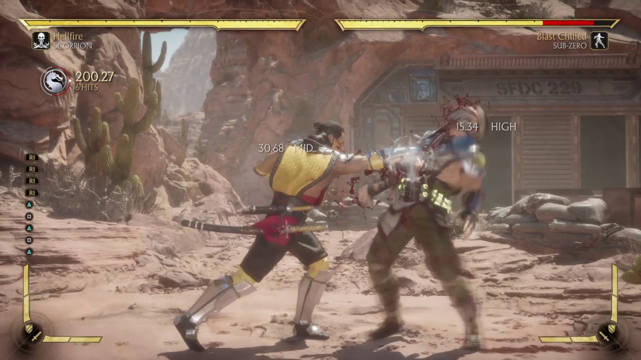 Mortal Kombat 11 Scorpion Dark Soul Krushing Blow Combo