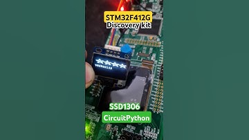 STM32F412G-Discovery 2 : CircuitPython+SSD1306  OLED #trending  #stm32
