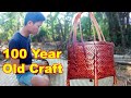 Amazing skill bamboo basket weavingbamboo woodworking art