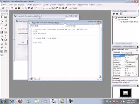 cadena invertida en visual basic