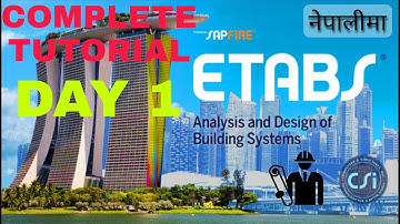 ETABS | COMPLETE TUTORIAL  | DAY 1 |