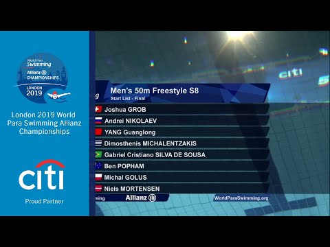 Men's 50m Freestyle S8 Final | London 2019