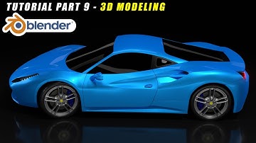 How to Make Ferrari 488 GTB Car in Blender 2.8 - 3D Modeling Tutorial Part-9