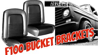 F100 Mustang Buckets OEM Bracket! How to: