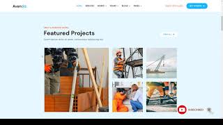 Avendo - Construction Elementor Template Kit construction industry