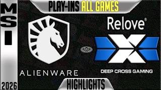 TLAW vs DCG Highlights ALL GAMES | MSI 2026 Play-In Day 2 | Team Liquid vs Revolve Deep Cross Gaming