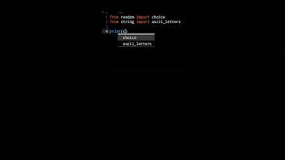 Python Program To Print Random Letter