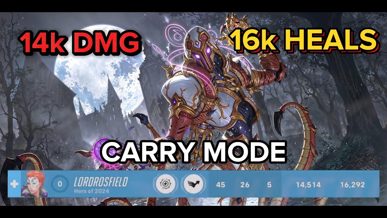 Ultimate Moira Carry – 16,000 Heals & 14,000 Damage