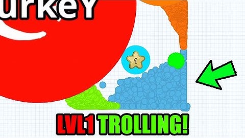LVL1 AFK TROLLING!😂 Agar.io Mobile - ANGRY MACRO HACKERS REVENGE