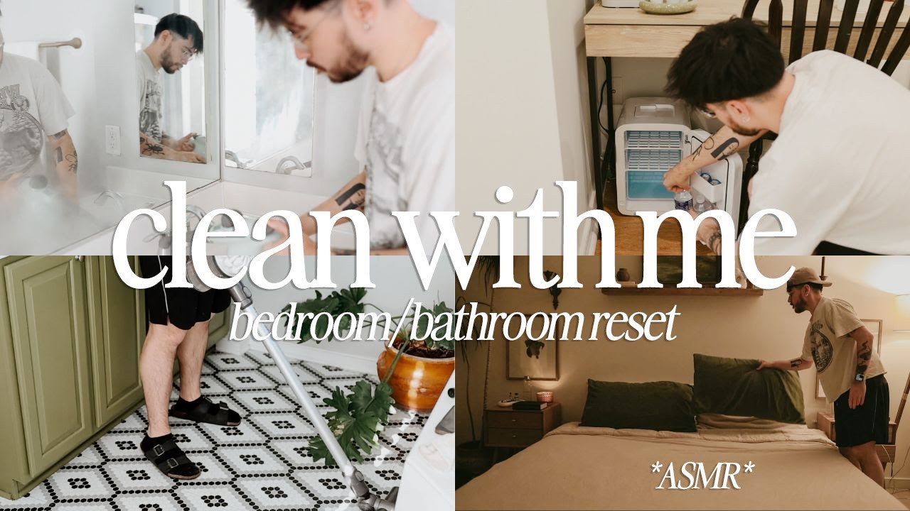 ASMR Clean With Me! New Year Reset | Bedroom Organization & Home ...
