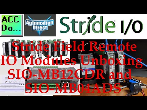 Stride Field Ethernet Remote IO Modules SIO MB12CDR and SIO MB04ADS