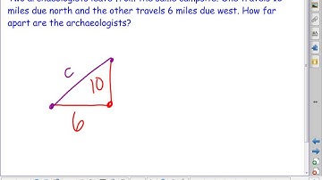 Pythagorean Theorem with Simplifying Radicals Video