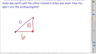 Pythagorean Theorem with Simplifying Radicals Video