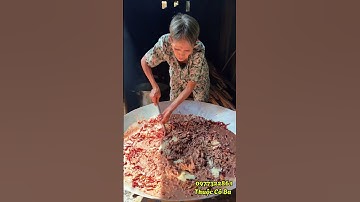 Má làm mắm ruột cá ngừ kho tôm thịt rất ngon mà không sợ đắng | 0977322861