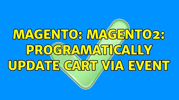 Magento: Magento2: Programatically update cart via event (2 Solutions!!)