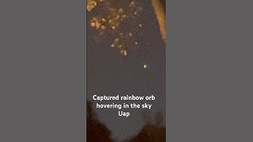 Captured strange object in the sky, rainbow colored orb #fypviral #uap #3iatlas  pt 1