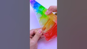 🌈 ASMR Slime Squishing 🤩 so Satisfying 😍 piping bag ✨ #SlimeSquishing #Slime #ASMR #Satisfying
