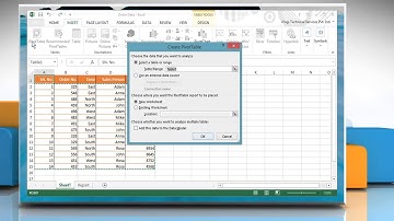 How to Create a PivotChart report from an existing PivotTable report in Excel 2013 in Windows® 8.1