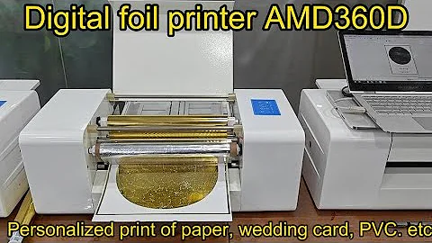 Amydor AMD360D automatic feeding digital foil printing machine A3 print size 300dpi China factory