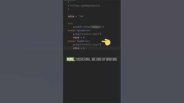 STOP Making This Python Mistake with except Blocks