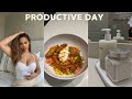 PRODUCTIVE DAY IN MY LIFE | Influencer Life, New Nails, Clean and Cook With Me, etc.