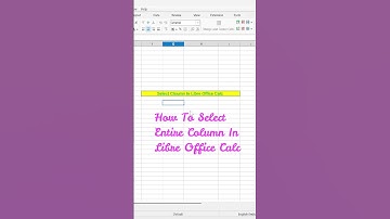 "Calc Secret Trick: Select Any Column in 1 Click! 😱🔥"