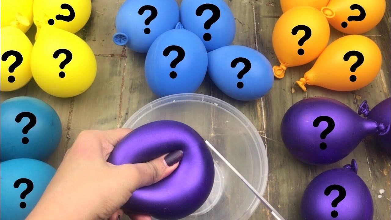 سويت تحدي السلايم بالبالون بطريقة عشوائية 🤔!! |Random slimes with random balloons