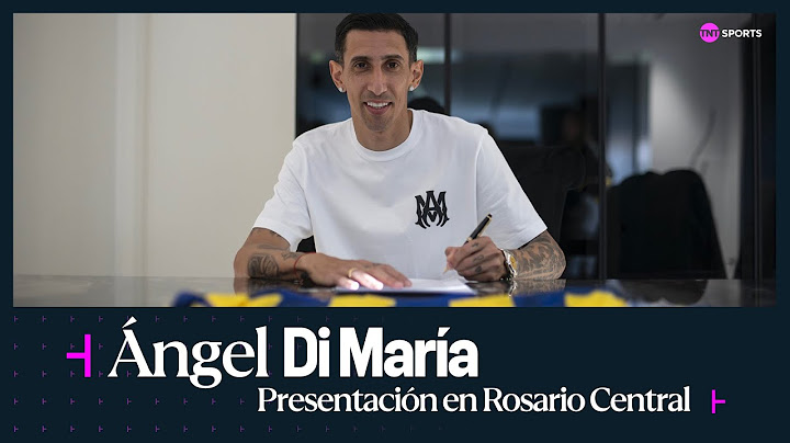 EN VIVO: Ángel Di María es presentado como nuevo refuerzo de Rosario Central - Conferencia de prensa