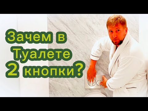 две кнопки в туалете зачем?