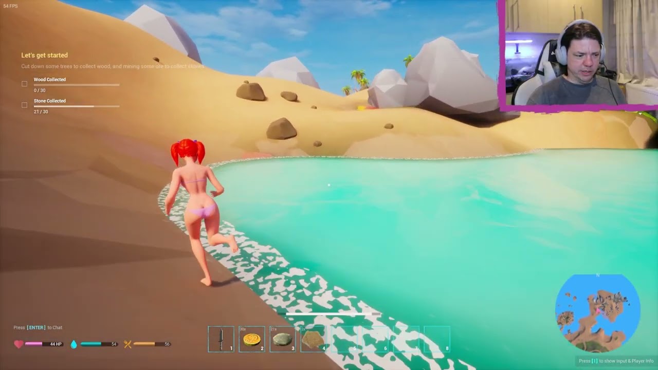 Girl Island - Standard pirate island with 2 Waifus #waifu #unity